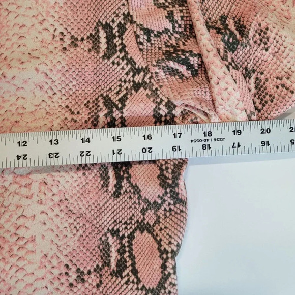 O'Dolly Dearest Snake Print Long Sleeve Bodycon Minidress In Multi Size L‎ NWT - Picture 9 of 11